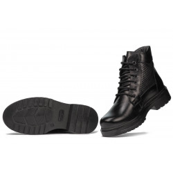 Buty młodzieżowe 4007 czarno kombinowane
