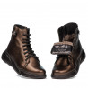 Botki damskie 3354 miedziane