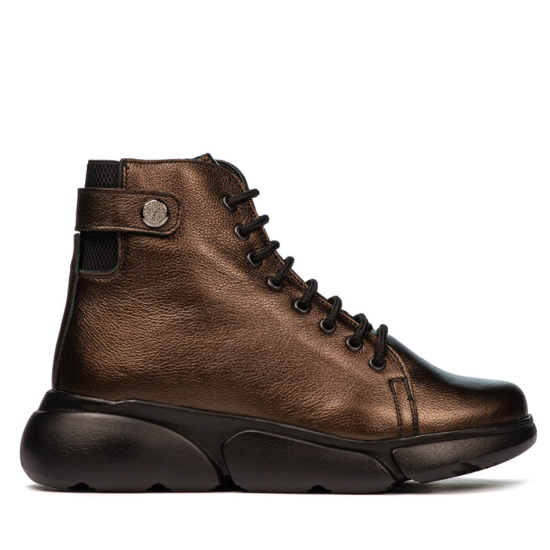 Botki damskie 3354 miedziane
