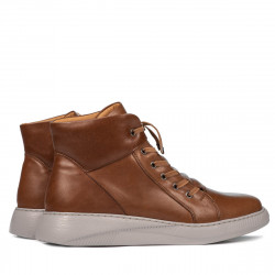 Buty męskie 4124 brązowe