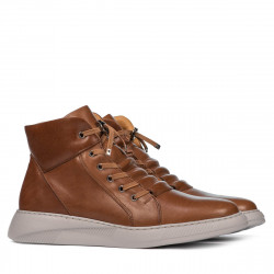 Buty męskie 4124 brązowe