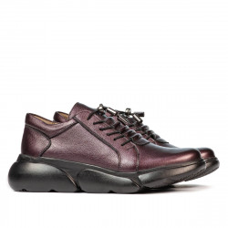 Damskie buty casual 6032 w perłowym fiolecie