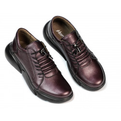 Damskie buty casual 6032 w perłowym fiolecie