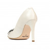 Eleganckie buty damskie 1282 biały kość słoniowa