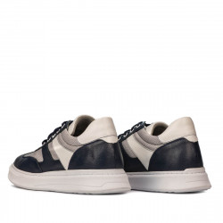 Buty sportowe męskie 928 indygo kombinowane