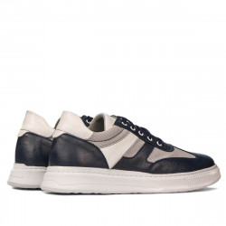 Buty sportowe męskie 928 indygo kombinowane