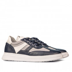 Buty sportowe męskie 928 indygo kombinowane