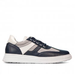 Buty sportowe męskie 928 indygo kombinowane