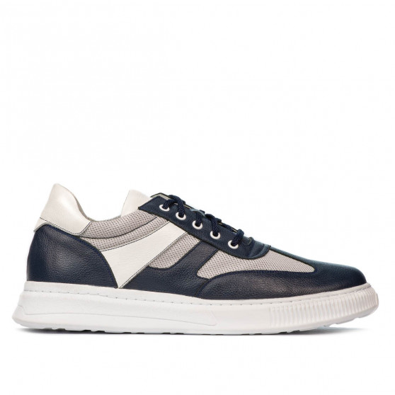 Buty sportowe męskie 928 indygo kombinowane