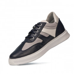 Buty sportowe męskie 928 indygo kombinowane