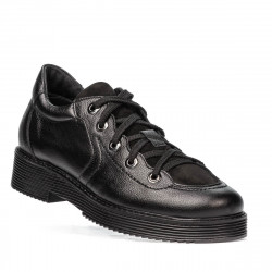 Damskie buty casual 6026 czarno-kombinowane