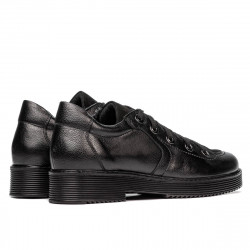 Damskie buty casual 6026 czarno-kombinowane