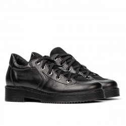 Damskie buty casual 6026 czarno-kombinowane