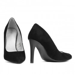 Eleganckie damskie buty 1276 czarny antilop