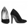Eleganckie damskie buty 1276 czarny antilop