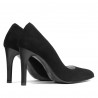 Eleganckie damskie buty 1276 czarny antilop