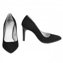 Eleganckie damskie buty 1276 czarny antilop