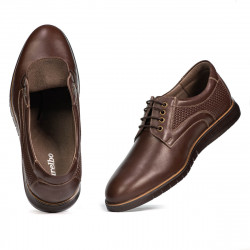 Casualowe buty 929 brązowe łączone