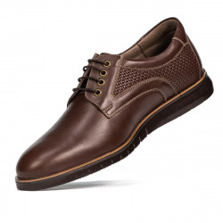 Casualowe buty 929 brązowe łączone