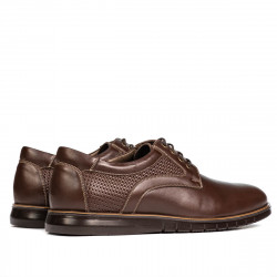 Casualowe buty 929 brązowe łączone