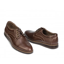 Casualowe buty 929 brązowe łączone