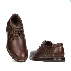 Casualowe buty 929 brązowe łączone