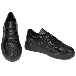 Casual/sportowe buty 6035 czarne kombinowane