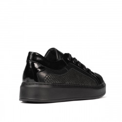 Casual/sportowe buty 6035 czarne kombinowane