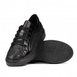 Casual/sportowe buty 6035 czarne kombinowane