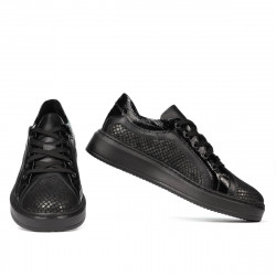 Casual/sportowe buty 6035 czarne kombinowane
