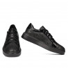 Casual/sportowe buty 6035 czarne kombinowane