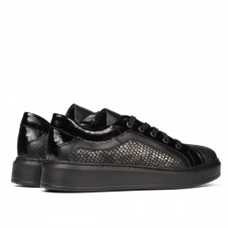 Casual/sportowe buty 6035 czarne kombinowane