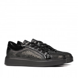 Casual/sportowe buty 6035 czarne kombinowane