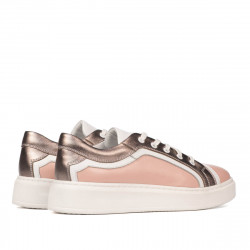 Casual/sportowe buty 6035 różowe kombinowane