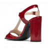 Damskie sandały 1258 lakier bordo