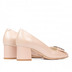 Eleganckie damskie buty 1274 perłowy róż