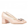 Eleganckie damskie buty 1274 perłowy róż