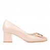 Eleganckie damskie buty 1274 perłowy róż