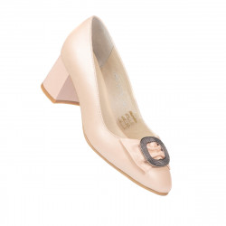 Eleganckie damskie buty 1274 perłowy róż