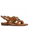 Damskie sandały 5073 camel welur