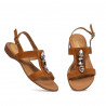 Damskie sandały 5073 camel welur