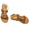 Damskie sandały 5073 camel welur