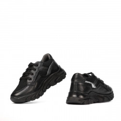 Dziecięce buty 2007 czarne kombinowane