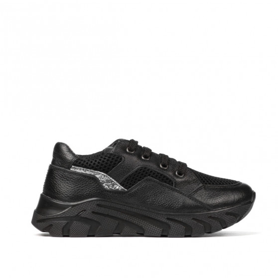 Dziecięce buty 2007 czarne kombinowane
