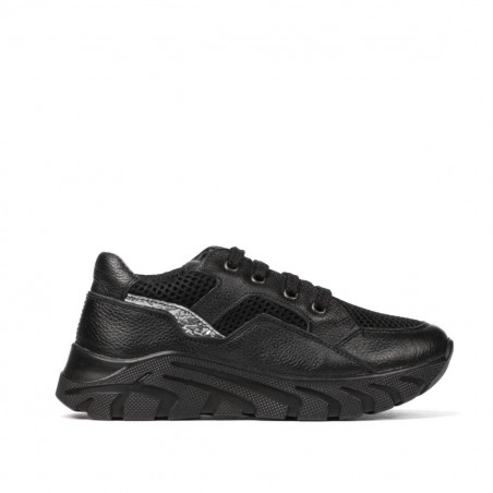 Dziecięce buty 2007 czarne kombinowane