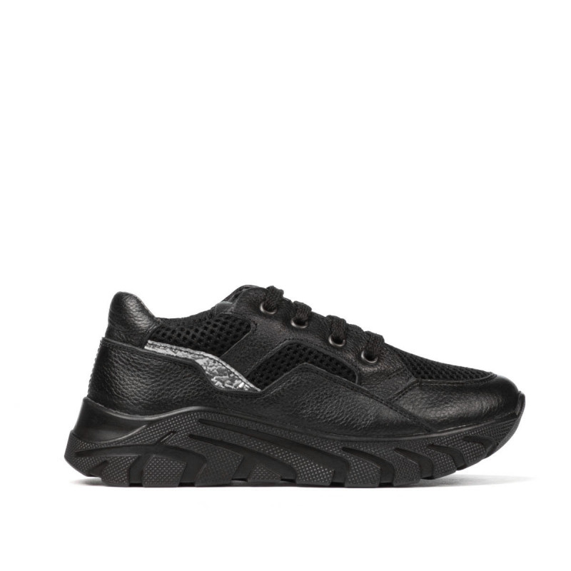 Dziecięce buty 2007 czarne kombinowane