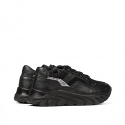 Dziecięce buty 2007 czarne kombinowane