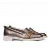 Damskie buty casual/eleganckie 6037 miedziany kombinowany