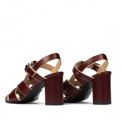 Sandały damskie 1284 bordo