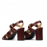 Sandały damskie 1284 bordo